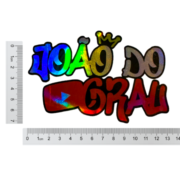 Adesivo JOÃO DO GRAU HOLOGRAFICO